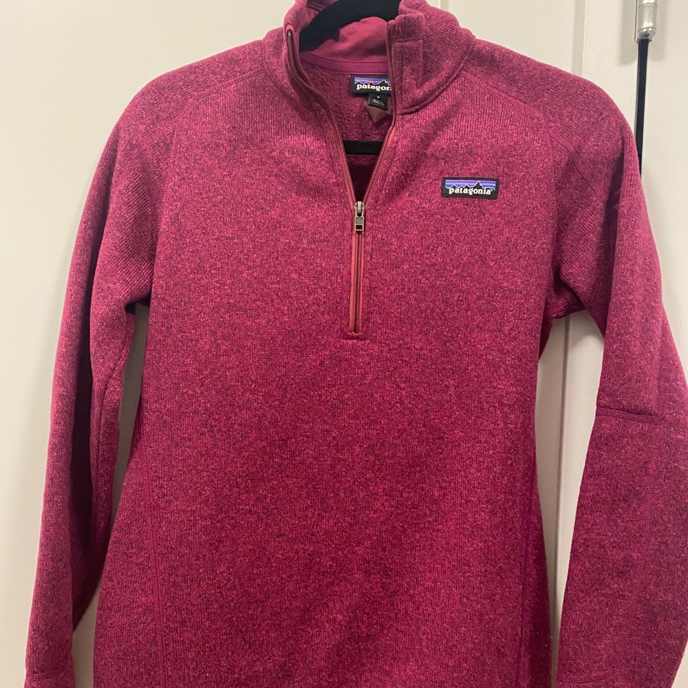 Patagonia Womens Better Sweater 1/4 Zip in Pink